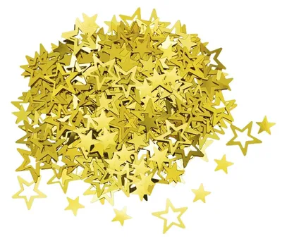 Productafbeelding van Glitterende Gouden Sterren Confetti voor Feestdecoratie