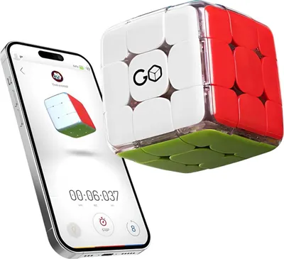 Immagine prodotto di GoCube Edge, cubo elettronico con connessione Bluetooth, premiato cubo di velocità 3x3, cubo interattivo intelligente con app. Padroneggiate il puzzle con l'app gratuita