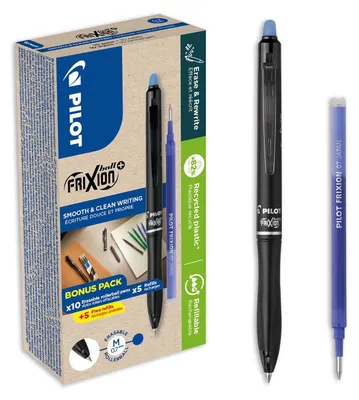 Productafbeelding van Pilot 10 FriXion Ball plus + 10 navullingen - Uitwisbare Pen - Blauw
