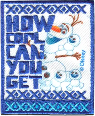 Produktbild von Disney © Frozen Die Eiskönigin How Cool - Aufnäher, Bügelbild, Aufbügler, Applikationen, Patches, Zum Aufbügeln, Größe: 5,7 x 7,2 cm