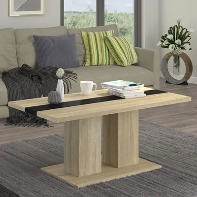 Produktbild von Couchtisch Kaffeetisch Sofatisch BESTIV sonoma eiche 110 x 53 x 60cm
