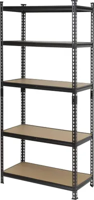 Produktbild von TOOLCRAFT TO-9919458 Schwerlastregal 120 kg (B x H x T) 80 x 1.8 x 40 mm Metall, Hartfaser Anthrazit/Schwarz