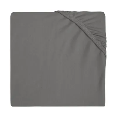 Produktbild von Jollein Jersey Spannbettlaken Storm Grey 60 x 120 cm