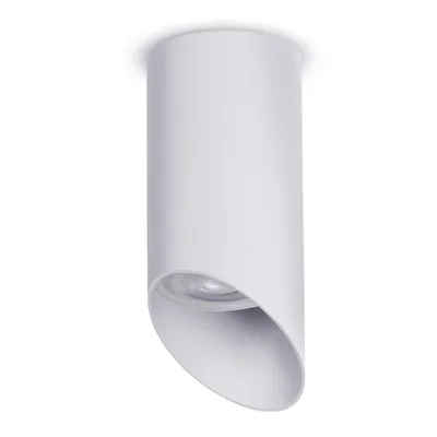 Produktbild von Maclean Aufbauspot / Aufbaustrahler, rund, Aluminium, GU10, 55x130mm, weiß, MCE360 W
