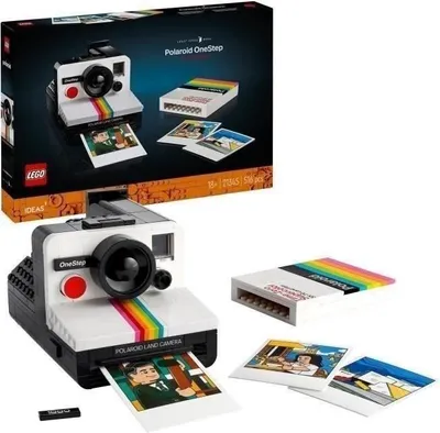 Produktbild von LEGO Ideas Polaroid OneStep SX-70 Kamera 21345, Modellbausatz für Erwachsene, Mit Aufklebern