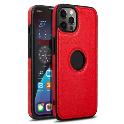 Zdjęcie produktu dla Skórzane etui Smartphonica iPhone 11 Pro - czerwone