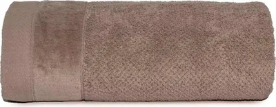 Image de Detexpol Serviette Vito 70x140 beige-gris coton éponge 550 g/m2