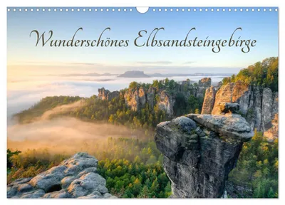 Produktbild von Wunderschönes Elbsandsteingebirge (Wandkalender 2027 DIN A3 quer), CALVENDO Monatskalender