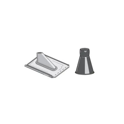 Produktbild von Sparrenhalterzubehör 48 mm mit Bleiblechziegel und Dichtungsmanschette