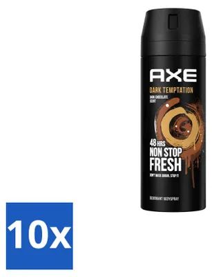 Obrázok produktu pre 10 kusov sprejového deodorantu Axe Dark Temptation, 150 ml - výhodná balenka