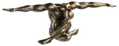 Imagen del producto de Casablanca Skulptur, "Cliffhanger", Mannmotiv, Kunstharz, champagnerfarben, , B. 59,5 cm, H. 20 cm 59794