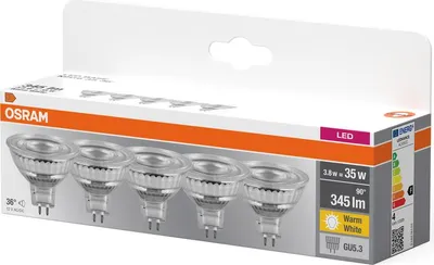 A package of OSRAM LED light bulbs.