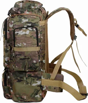 Produktbild von Wanderrucksack mit großem Fassungsvermögen, Outdoor-Campingrucksack, Canvas-Trekkingrucksack