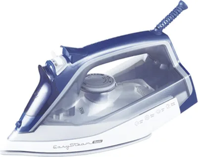 Obrázek produktu pro TM Electron TMPPL012, Suché i parní žehlení, Keramická žehlicí plocha, 1,9 m, 130 g/min, Modrá, Šedá, Bílá, 35 g/min