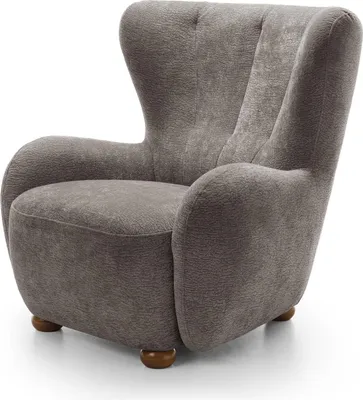 Obrázok produktu pre FURNLUX Kreslo Ciro Grey And Brown 88cm / Hlavná farba: sivá / Rozmery: 88 x 91 x 100 cm