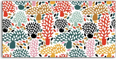 Produktbild von Coloray Spritzschutz aus Glas 100x50  Wandkunst Küchenrückwand Foto Kunstdruck Bild Wald Kritzel Bäume