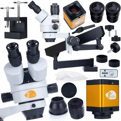 Stereomikroskop trinokular 7-45x + 12MP HDMI-Kamera