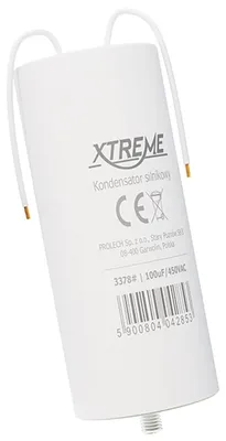 Immagine prodotto di Condensatore motore Xtreme (100 µF, 450 V CA, fili)