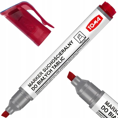 Produktbild von Toma TO-267 Whiteboard-Marker Keilspitze Rot