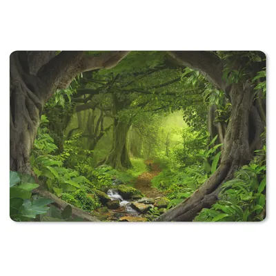 Produktbild von MuchoWow® Mauspad Mousepad Dschungel - Grün - Natur - Tropisch - Pflanzen 27x18 cm - Mousepads - Maus Mat - Pad - Mausunterlage - Büroartikel - Desk Matten