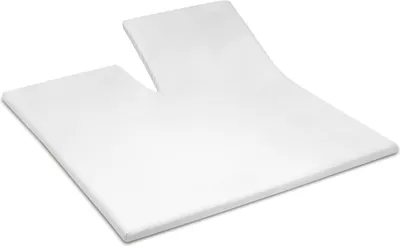 Produktbild von Cinderella Sundays - Spannbettlaken für Split-Topper (bis 15 cm) - Satin - 160x200 cm - White