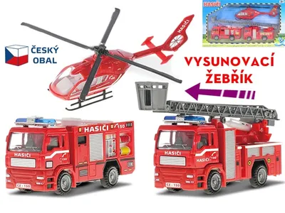 Image de Camion de pompiers avec hélicoptère