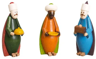 Productafbeelding van Miniatuurbeeldjes voor kerststallen, kleurrijk, hoogte 5,5 cm, nieuw