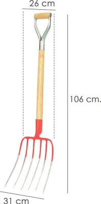 Image de Fourche avec poignée annulaire 560 / 6 dents