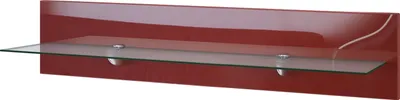Produktbild von Vladon Wandregal Bari, Germany, in Bordeaux Hochglanz - Modernes Schweberegal (98 x 20 x 19 cm)