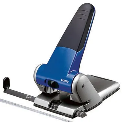 Produktbild von Leitz Registraturlocher 51800035 max. 65Blatt Aluminium blau
