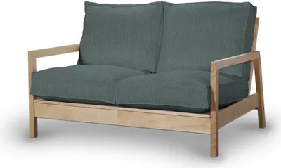 Produktbild von Dekoria Bezug für Lillberg 2-Sitzer Sofa, grau- blau, Sofahusse, Lillberg 2-Sitzer