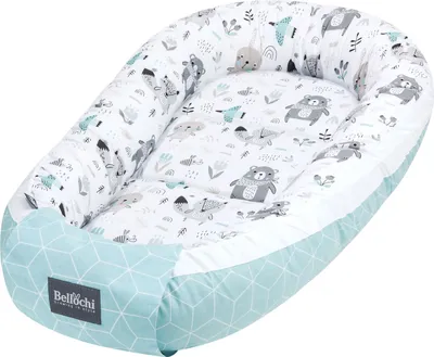 Obrázok produktu pre Bellochi Baby hniezdo pre dieťa novorodenca - 90x60x12cm - 100% bavlna - certifikovaná - detská mazdatá hniezdo - Animaland