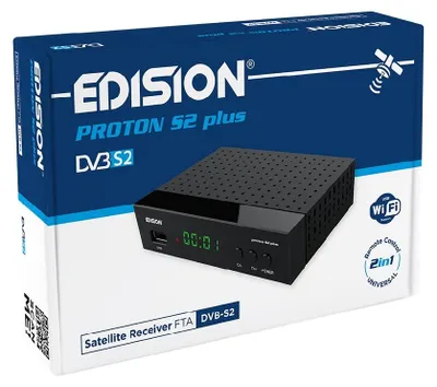 Produktbild von Edision proton S2 plus Full-HD Sat Receiver schwarz