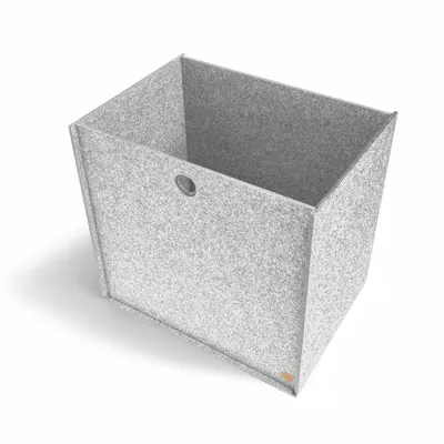Produktbild von Aufbewahrungsbox CARGA Filz 32 x 44 x 41,5 cm ohne Deckel in hellgrau meliert