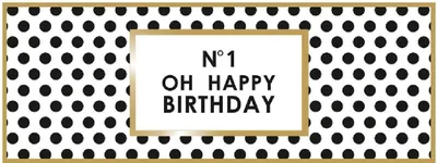 Immagine prodotto di Biglietto "Artebene" con stampa "Buon Compleanno" (21x8 cm)