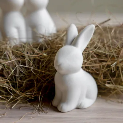 Produktbild von Osterdekoration Hase Oskar - weiß