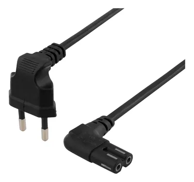 Imagen del producto de Deltaco DEL-109BL, 1 metro, conector CEE7/16, conector IEC C7, 250 V, 2.5 A