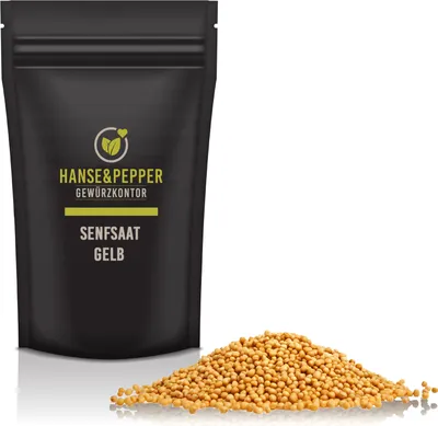 Produktbild von 1kg Senfsaat gelb Senfkörner Kräutergewürz   - Spicy Pro Serie