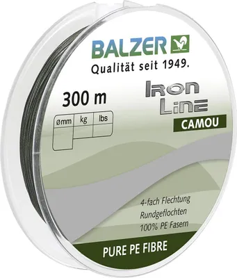 Produktbild von Balzer Iron Line 4 Camou Länge 300m, Ø 0,10mm