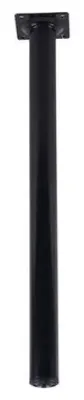 Obrázok produktu pre Podpera na nábytok, okrúhla, čierna, priemer 30 mm, výška 400 mm, noha stola, podstavec na nábytok, kov