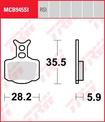 Image de Plaquette de frein TRW « MCB 945 »