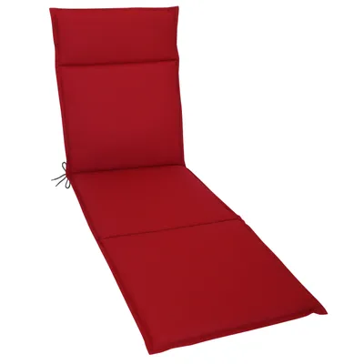 Produktbild von Herlag Liegenauflage Bea für Gartenliege 190x60x4,5cm Wasserabweisend Fleckschutz Rot