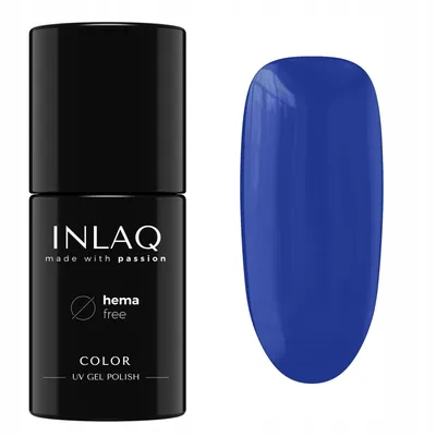 Zdjęcie produktu dla INLAQ Lakier Hybrydowy Navy Blue 6ml HEMA Free Niebieski Lakier