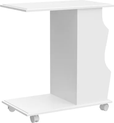 Image de SoBuy Table d'appoint avec emplacement pour iPad Table basse pour ordinateur portable Table basse - Blanc