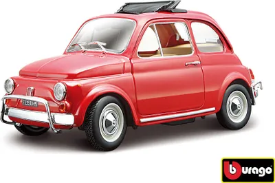 Obrázek produktu pro BBURAGO Fiat 500l 1968, Model městského automobilu, Sestavený, 1:24, Fiat 500l 1968, Muži, Červená