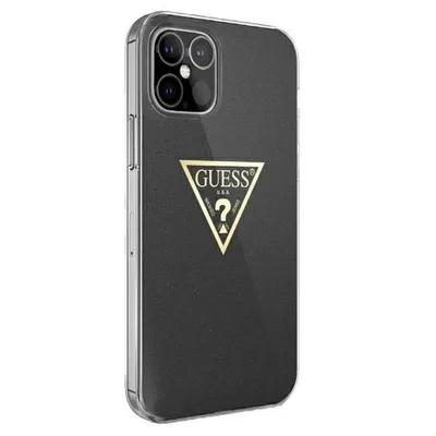 Produktbild von Guess GUHCP12SPCUMPTBK iPhone 12 mini 5,4 Zoll, schwarz/schwarzes Hardcase, Metallic-Kollektion