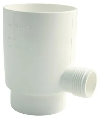 Produktbild von Marley Regensammler für Fallrohr mit Überlaufstop DN 75mm Regenrohr Regenwasser Fallrohrfilter weiß