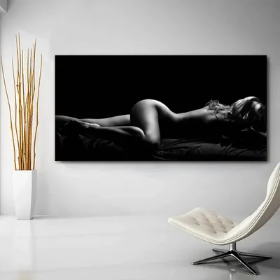 Produktbild von TPFLiving Kunstdruck LW-100 (OHNE RAHMEN) Poster - Leinwand - Wandbild - Hochauflösender Giclée-Druck, langlebig und hochwertig - Aktbild / Aktfotografie - Wanddeko Schlafzimmer -  - Größe: 60x120cm