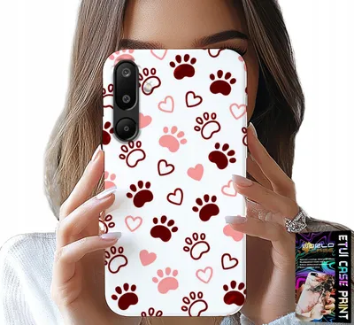 Obrázok produktu pre Puzdro pre Samsung Galaxy M16 5G – psie labky na bielom pozadí, pes, mačka, medveď