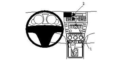 Produktbild von Brodit ProClip Fahrzeughalter 854169 - Mittelbefestigung - Mazda 6 08-12